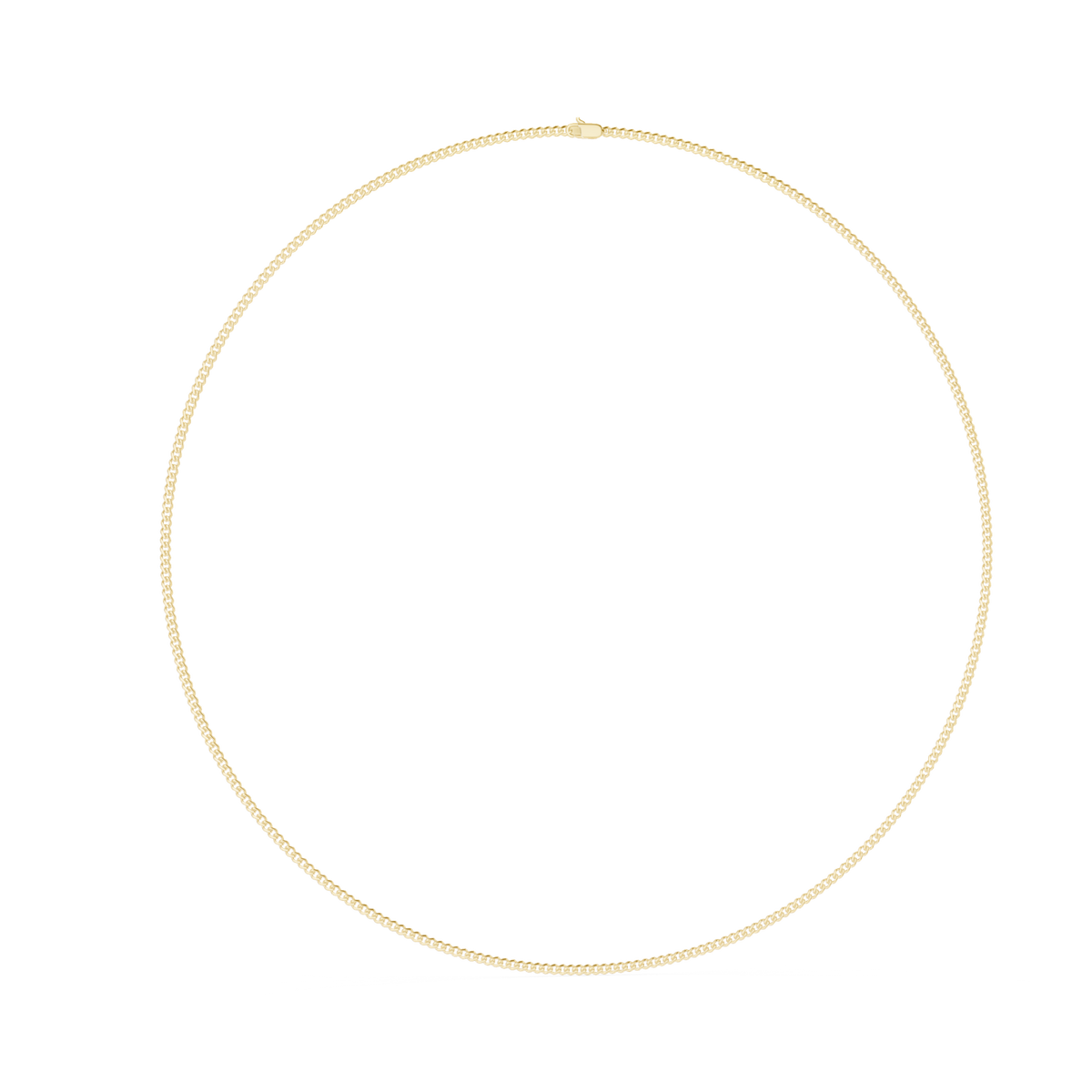 14K Solid Gold Chain Necklace, Yellow Gold, view 1