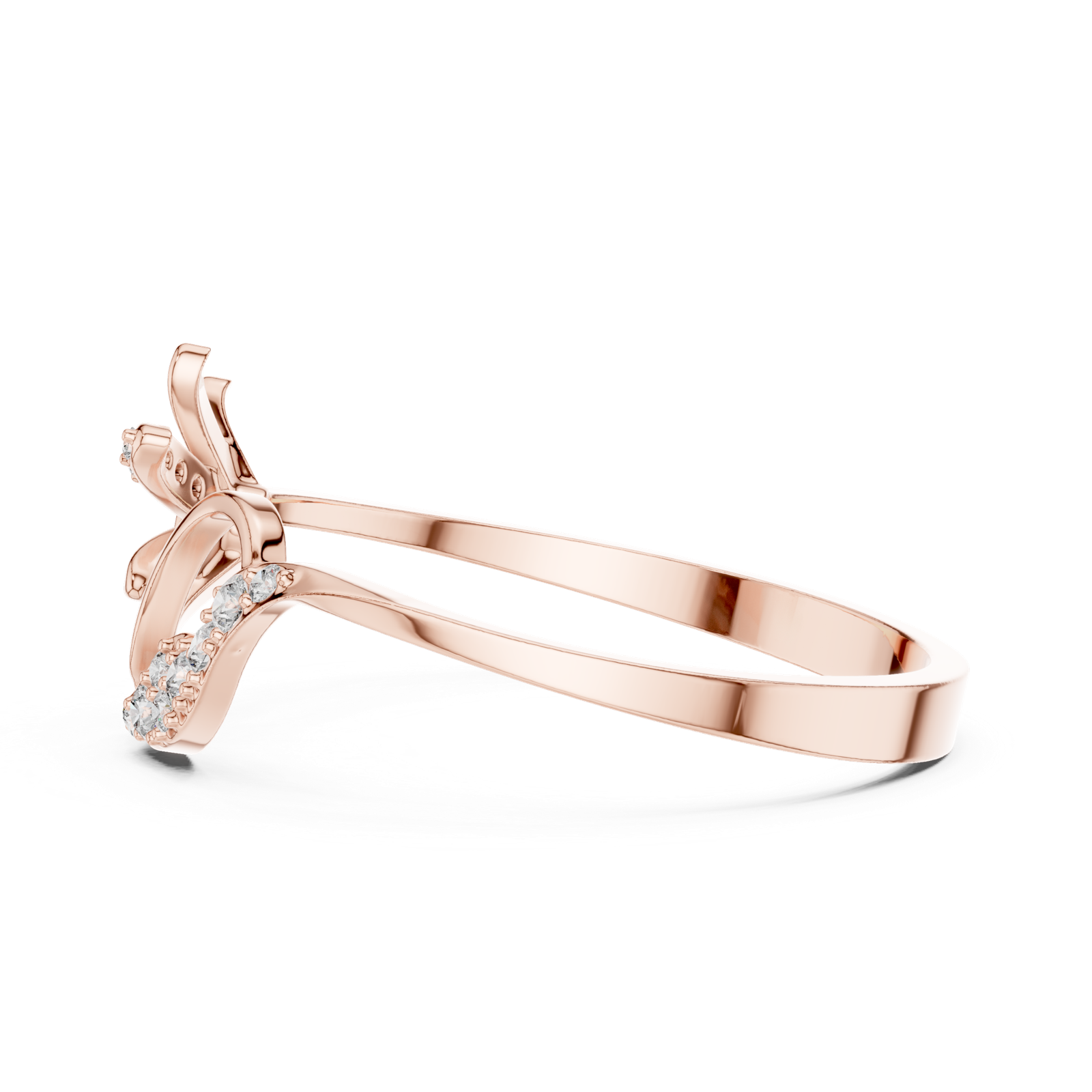 Gold Ring 1 (206), Rose Gold, view 3