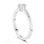 Gold Ring DDLR-834, White Gold, view 1