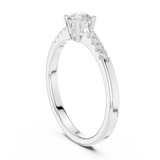Gold Ring DDLR-834, White Gold, view 1