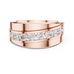 Gold Ring DDLR-391, Rose Gold, view 4