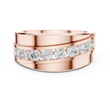 Gold Ring DDLR-391, Rose Gold, view 4