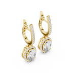 Gold Earrings 3-10009E_137_M, Yellow Gold, view 2