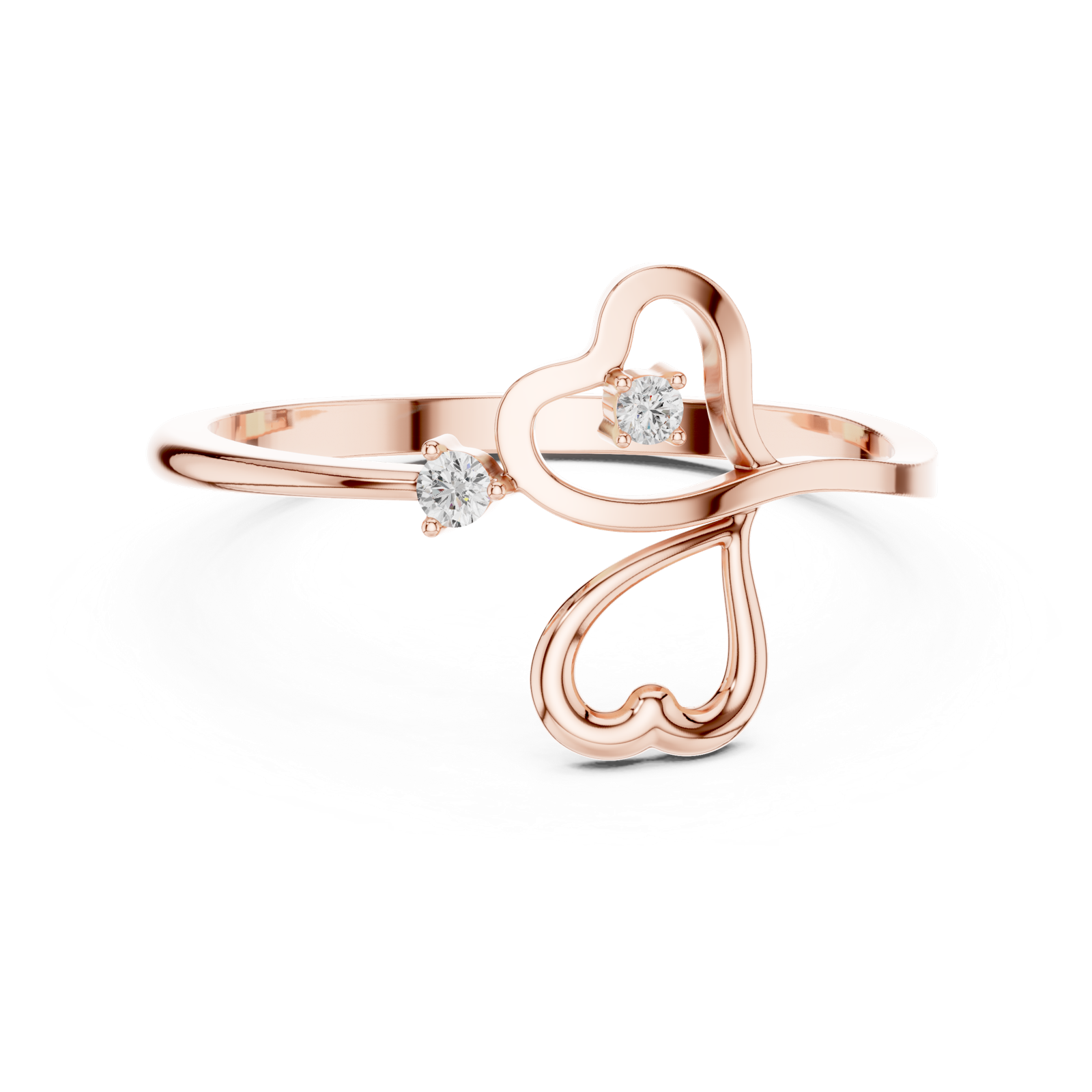 Gold Ring 1 (127), Rose Gold, view 4