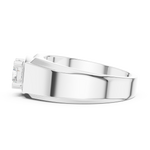 14K Solid Gold Lab Diamond Solitaire Ring, White Gold, view 3