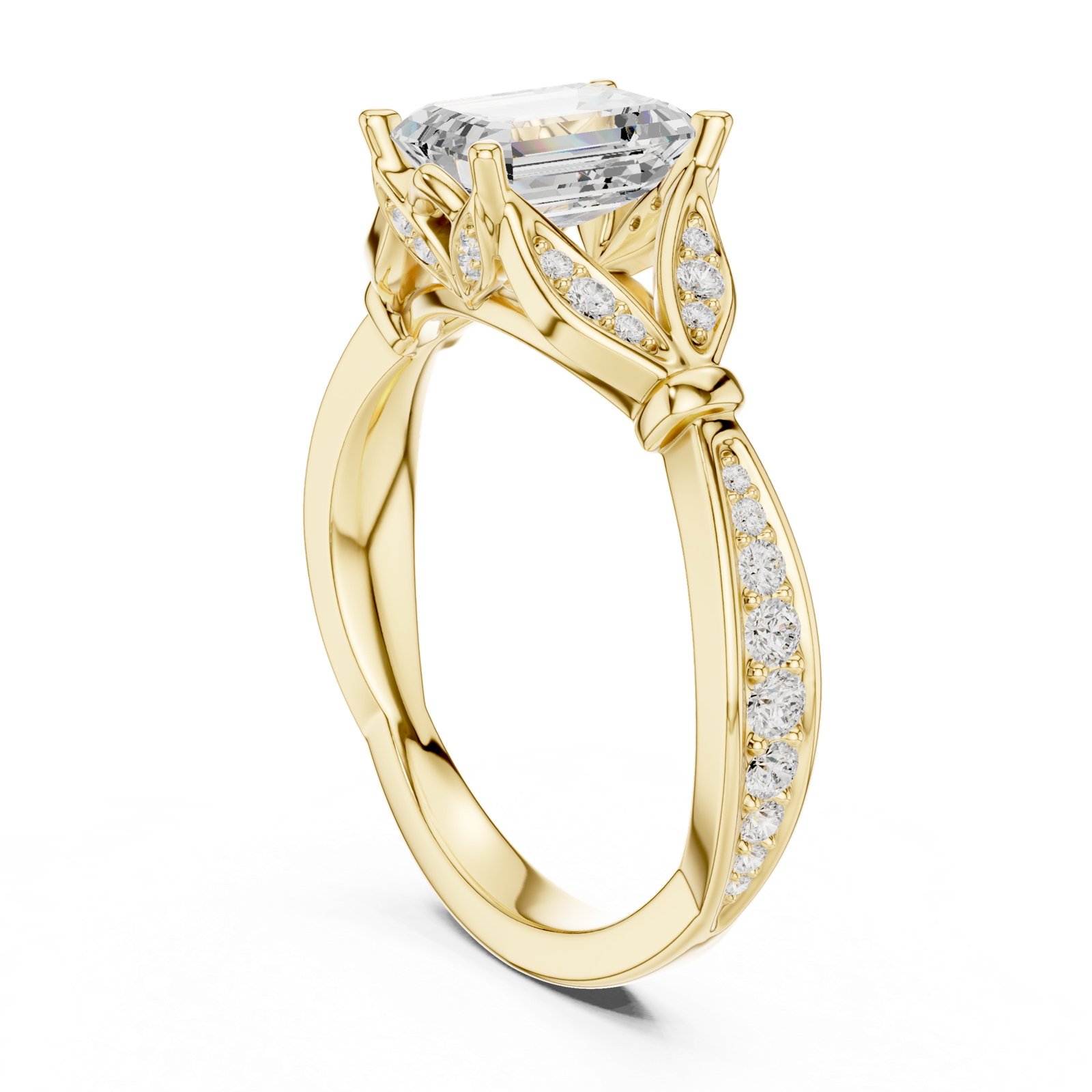 Gold Ring DDLR-933, Yellow Gold, view 1