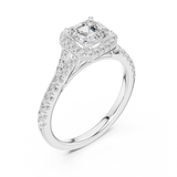Gold Ring DDLR-908, White Gold, view 2