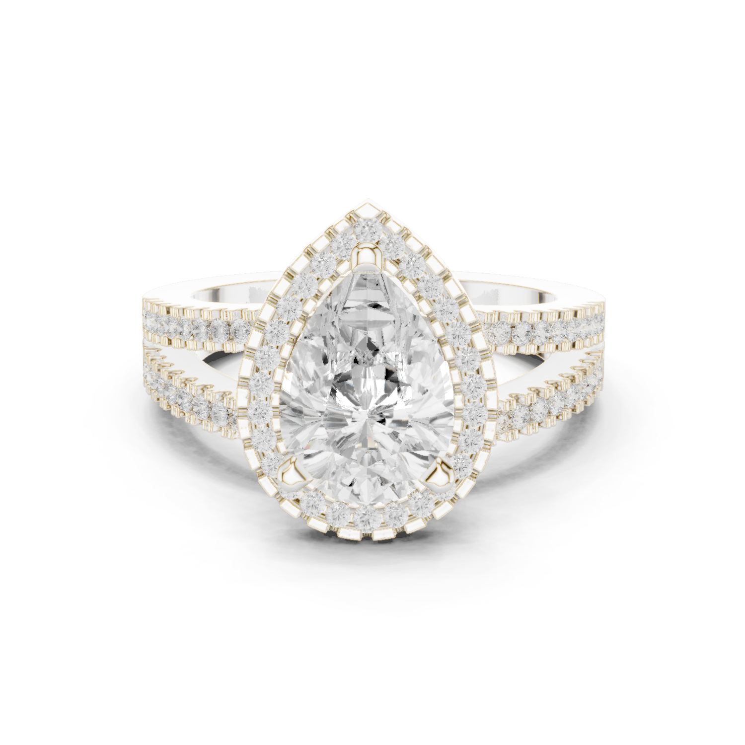 Gold Ring DDLR-350, White Gold