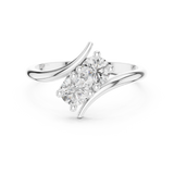 Gold Ring HLR-74, White Gold