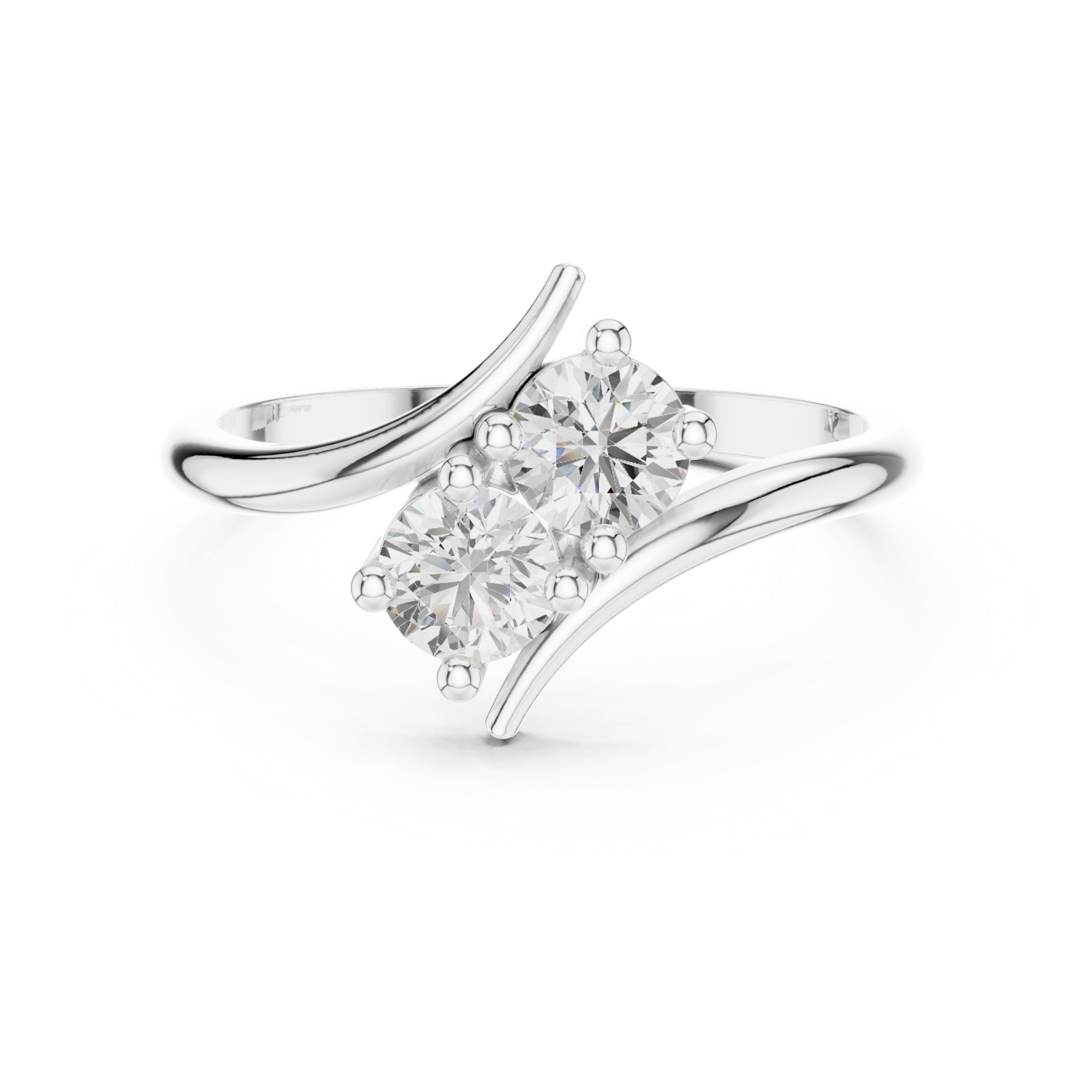 Gold Ring HLR-74, White Gold