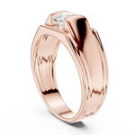 Gold Men's Ring GGR-0023, Rose Gold, view 1
