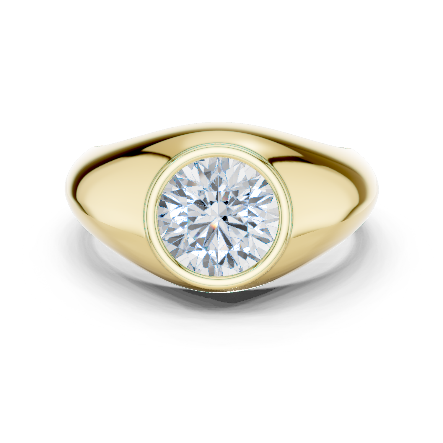 Gold Men's Ring GGR-0016, Yellow Gold