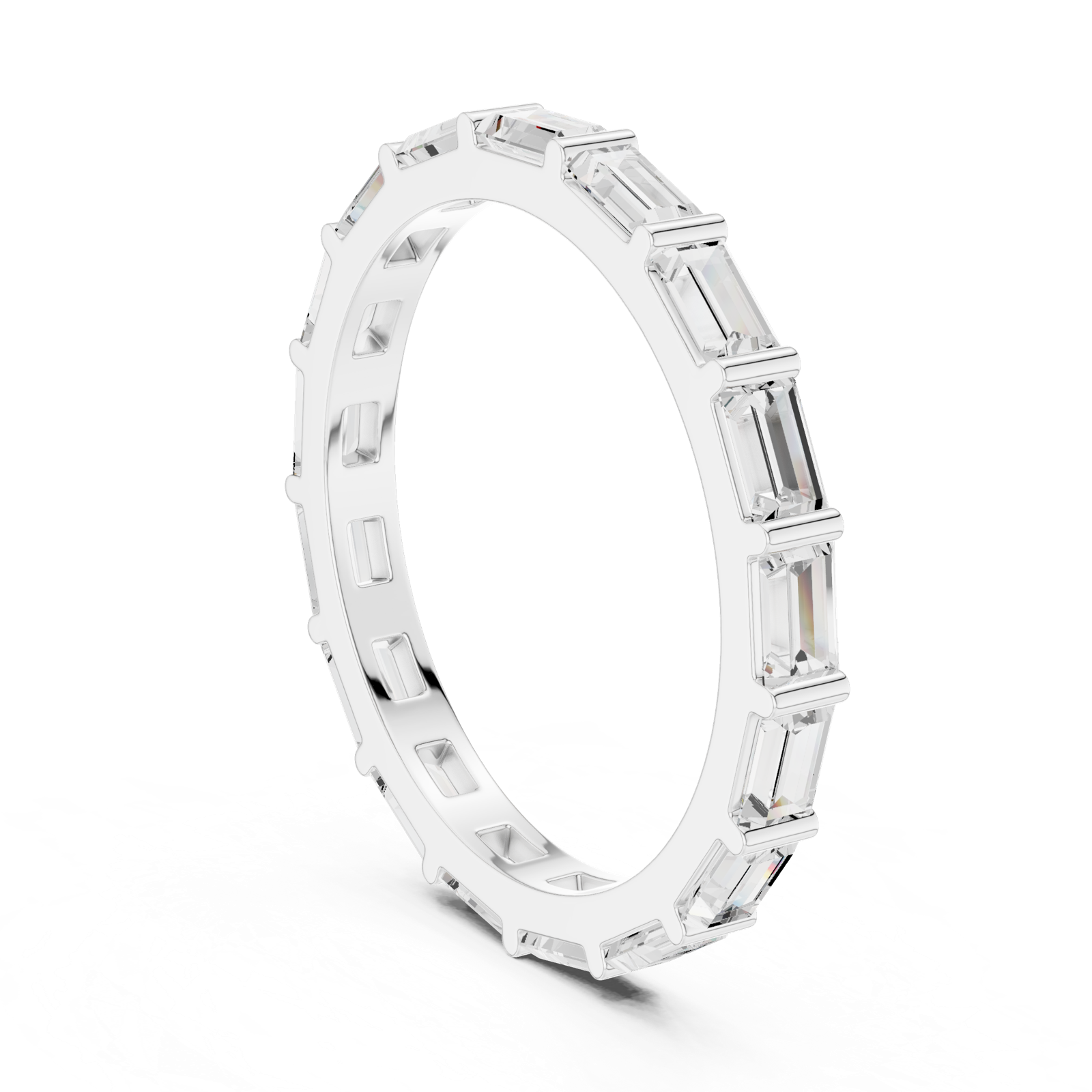 Gold Ring DDLR-1119, White Gold, view 1