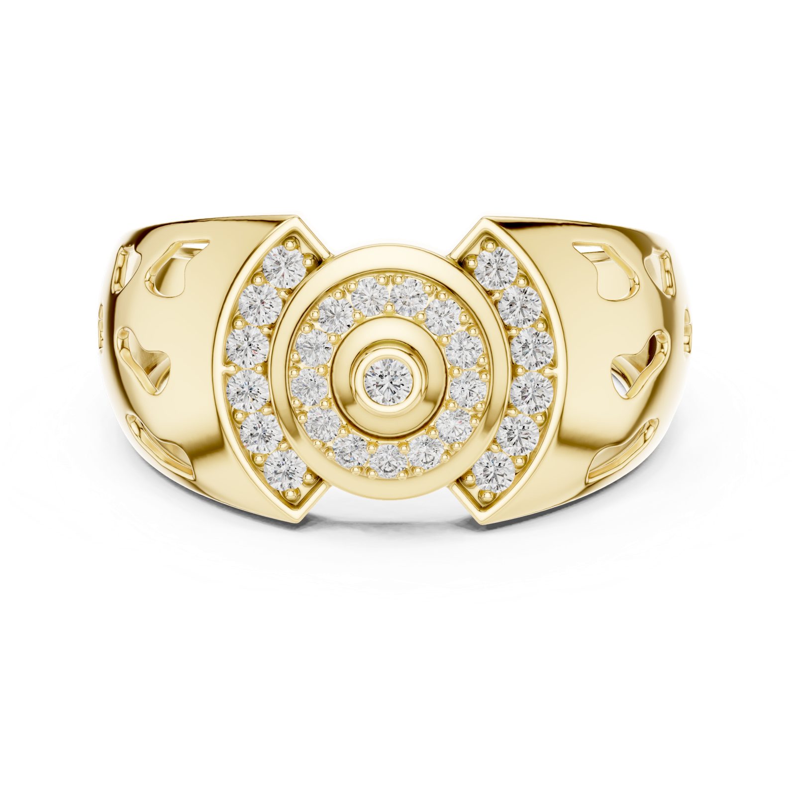 Gold Ring LR-01 (42), Yellow Gold, view 4