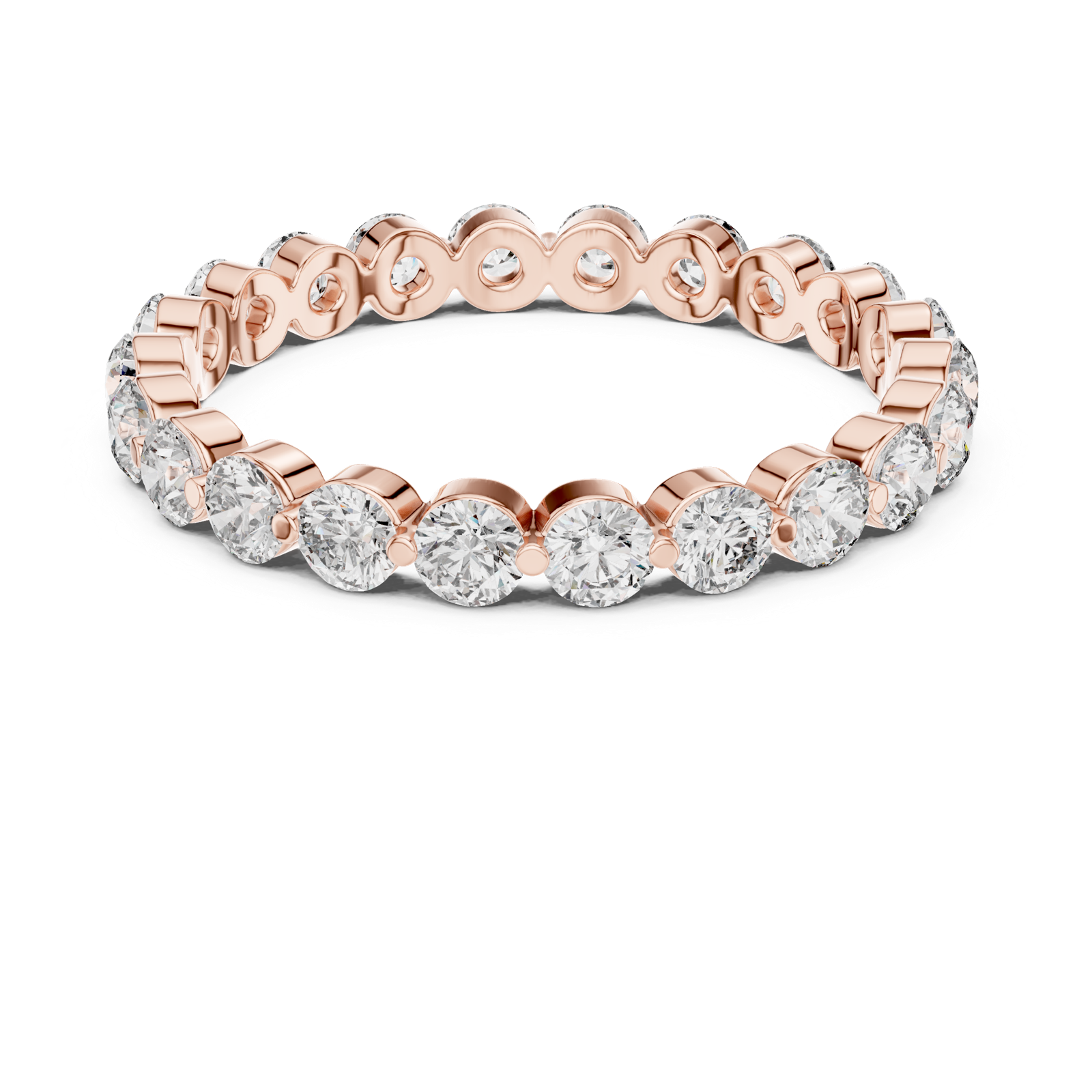 Gold Ring DDLR-214, Rose Gold, view 4