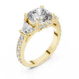 Gold Ring DDLR-181, Yellow Gold, view 2