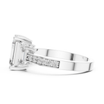 Gold Ring LR-0069, White Gold, view 3