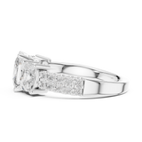 Gold Ring DDLR-716, White Gold, view 3