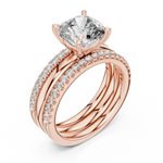 Gold Ring L03-1053, Rose Gold, view 2