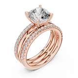 Gold Ring L03-1053, Rose Gold, view 2