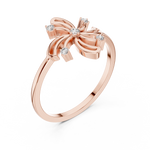 Gold Ring DR-6236, Rose Gold, view 2