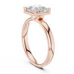 Gold Jewelry L36-10, Princess center stone, Rose Gold, view 1