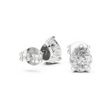 Gold Earrings GER-0363, White Gold