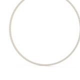 14K Solid Gold Lab Diamond Tennis Necklace, Yellow Gold, view 2
