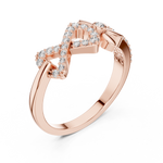 Gold Ring LR-01 (78), Rose Gold, view 2