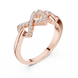 Gold Ring LR-01 (78), Rose Gold, view 2