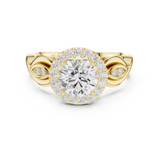 Gold Ring DDLR-821, Yellow Gold, view 4