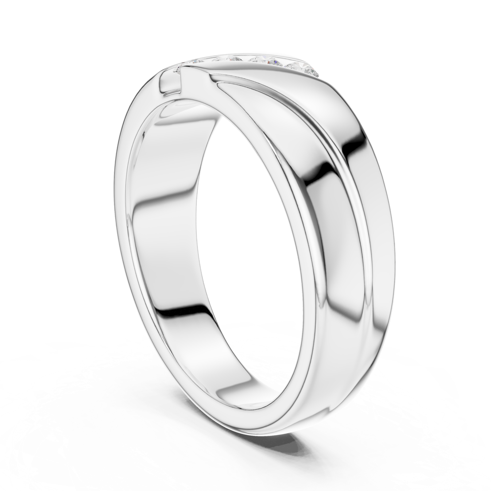 Gold Ring DDLR-427, White Gold
