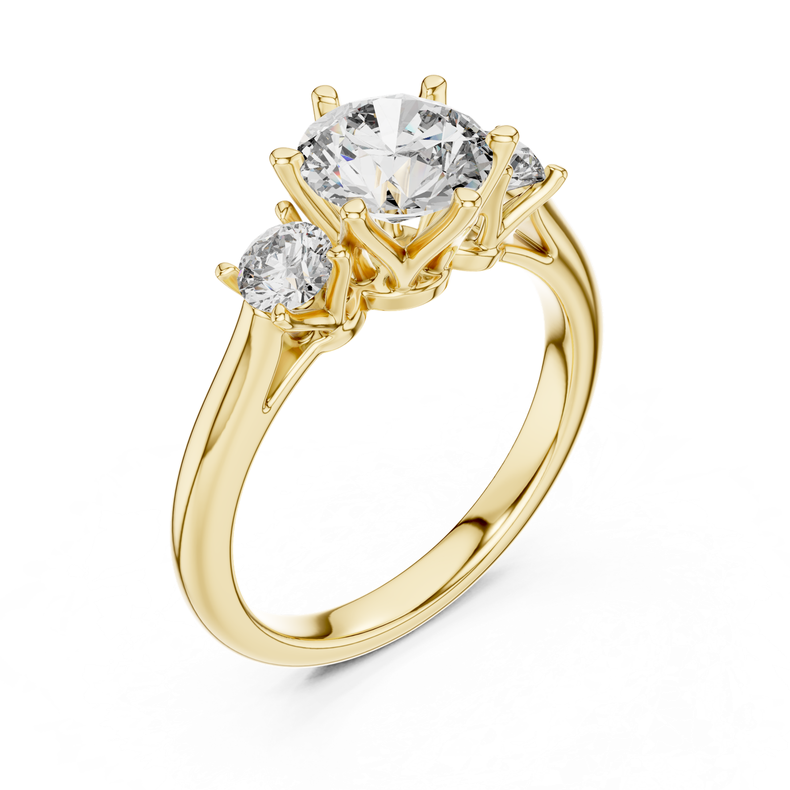 Gold Ring DDLR-041, Yellow Gold, view 2