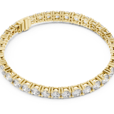 14K Solid Gold Lab Diamond Bracelet, Yellow Gold, view 2