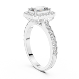 Gold Ring LR-0058, White Gold, view 1