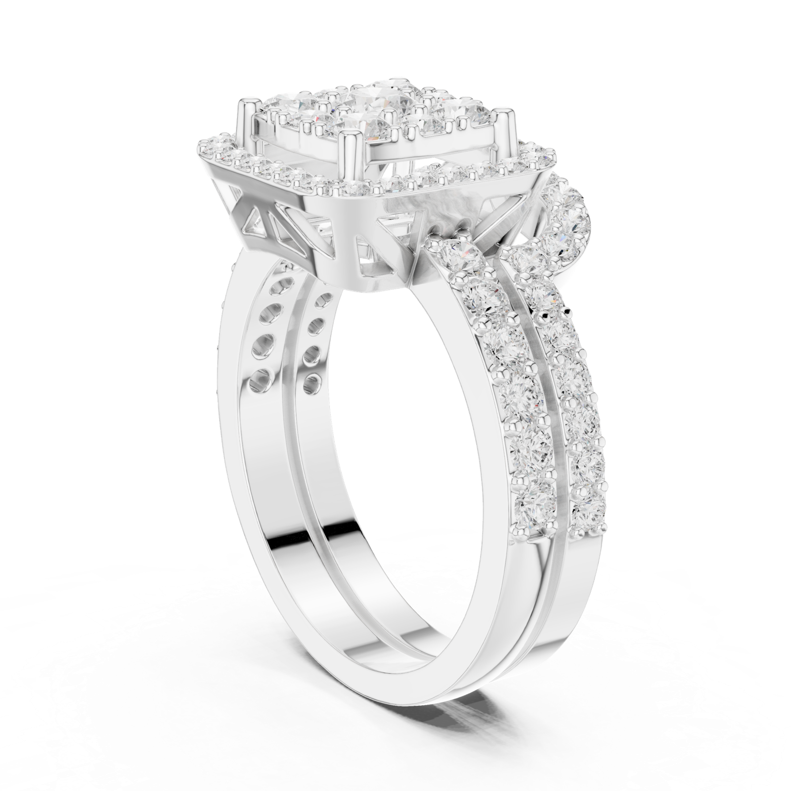 Gold Ring DDLR-583, White Gold
