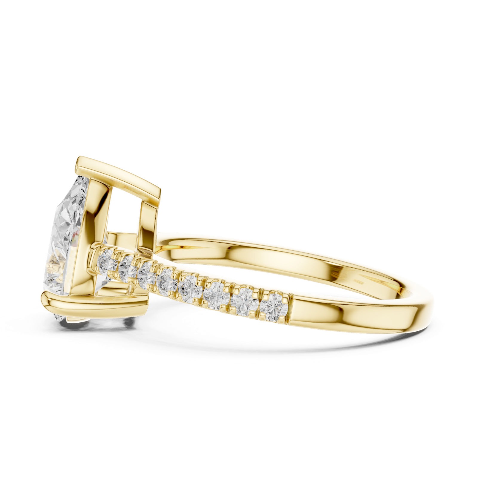 Gold Ring DDLR-915, Yellow Gold, view 3