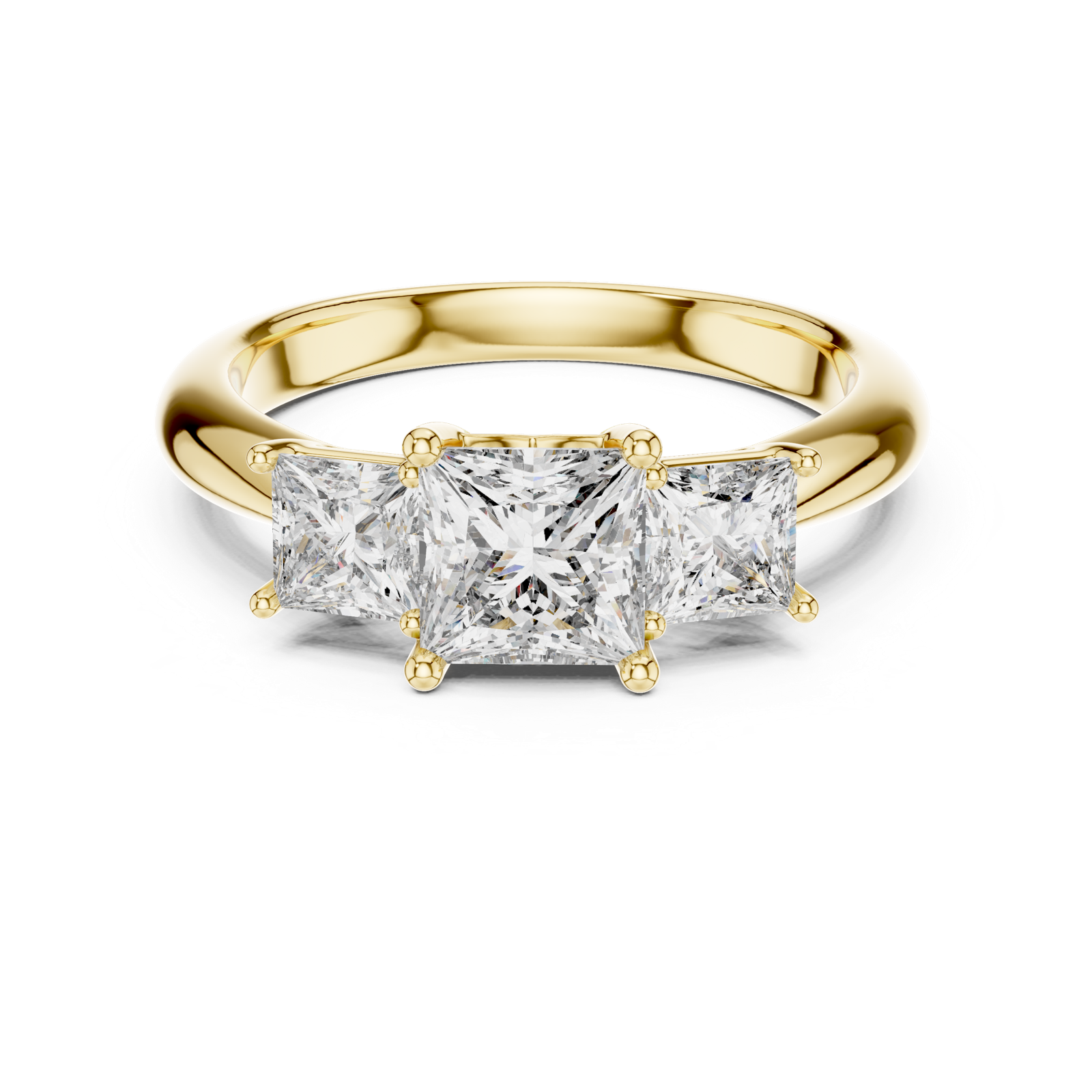 Gold Ring DDLR-044, Yellow Gold, view 4