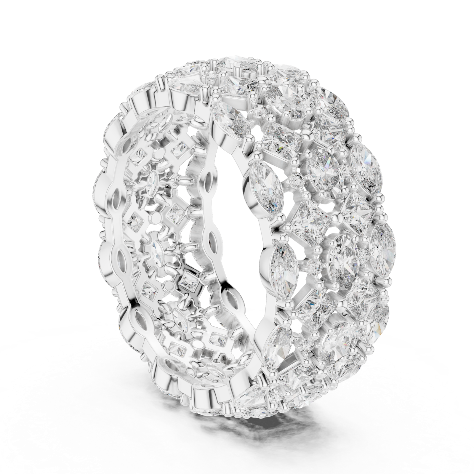 Gold Ring DDLR-240, White Gold