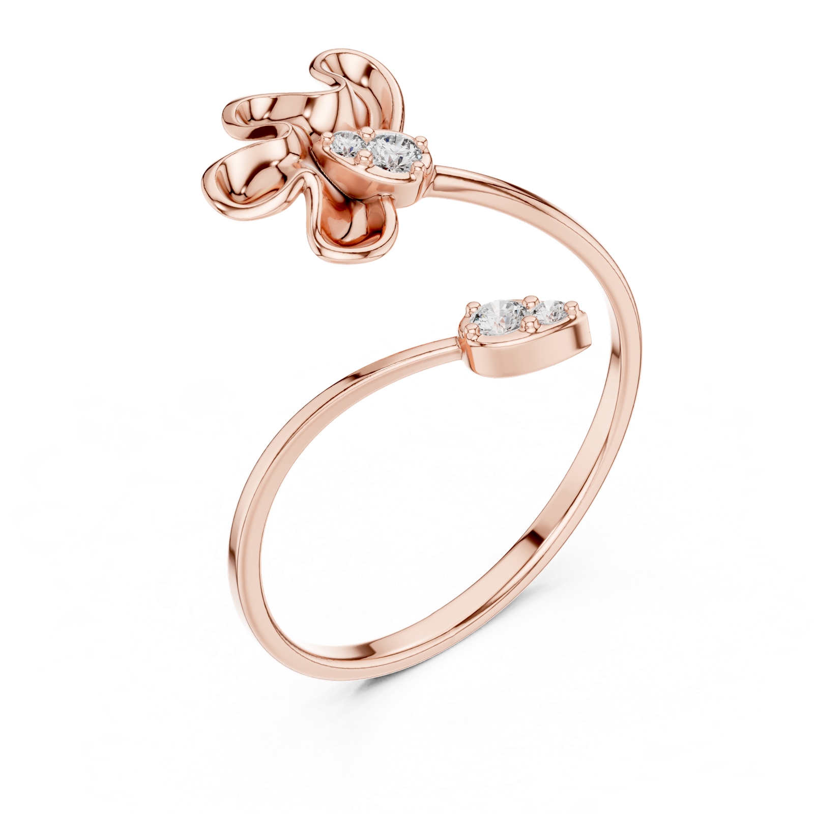 Gold Ring 1 (225), Rose Gold, view 2
