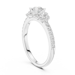 Gold Ring LR-0289, White Gold, view 1