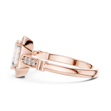 Gold Ring LR-0270, Rose Gold, view 3