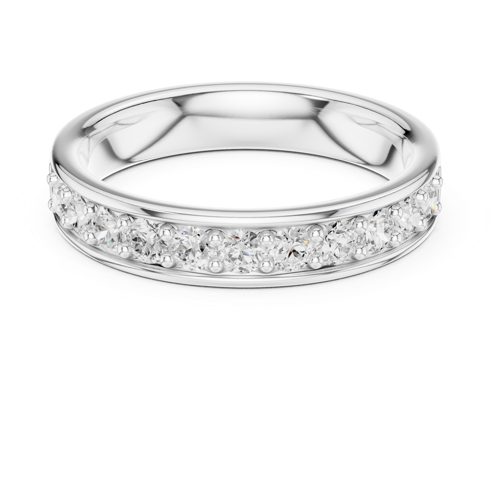 Gold Ring DDLR-577, White Gold, view 4