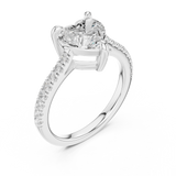 Gold Ring DDLR-878, White Gold, view 2