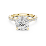 Gold Ring DDLR-1020, Yellow Gold, view 4