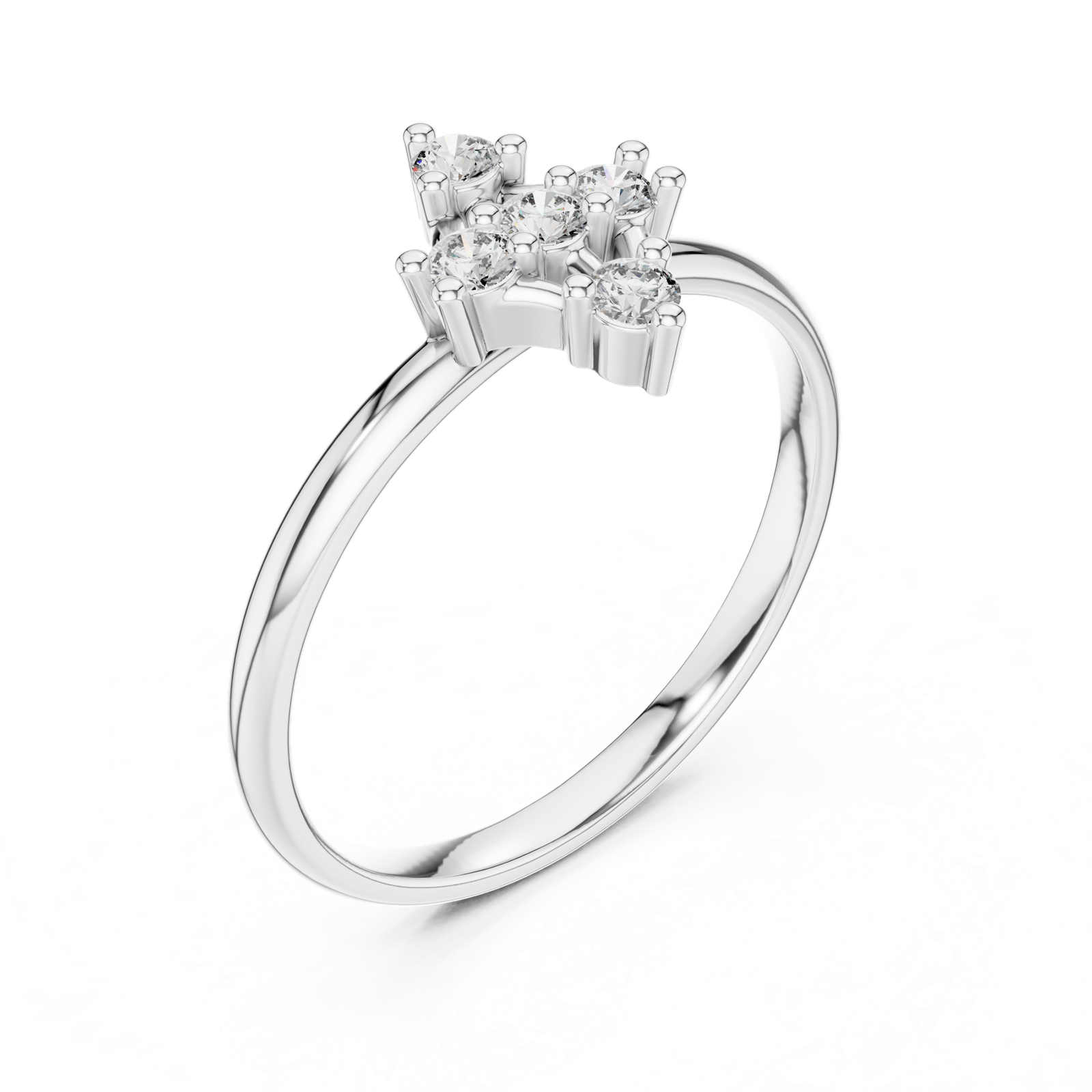 Gold Ring 1 (450), White Gold, view 2