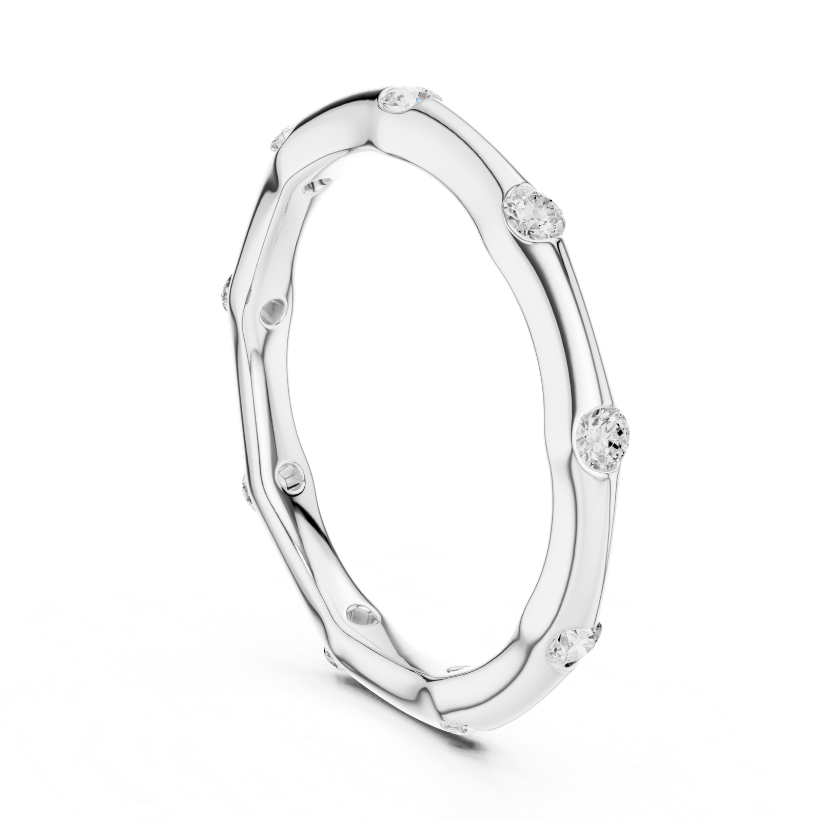 Gold Ring DDLR-421, White Gold