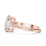 Gold Jewelry L35-67, Oval center stone, Rose Gold, view 3