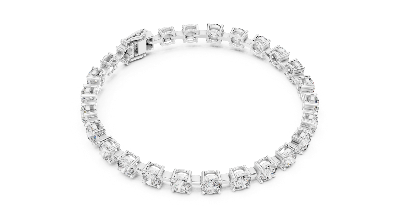 Gold Bracelet FBR0263-3, White Gold, view 2