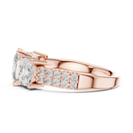 Gold Ring DDLR-716, Rose Gold, view 3